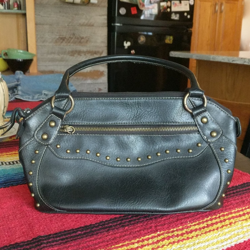 Black Leather Purse